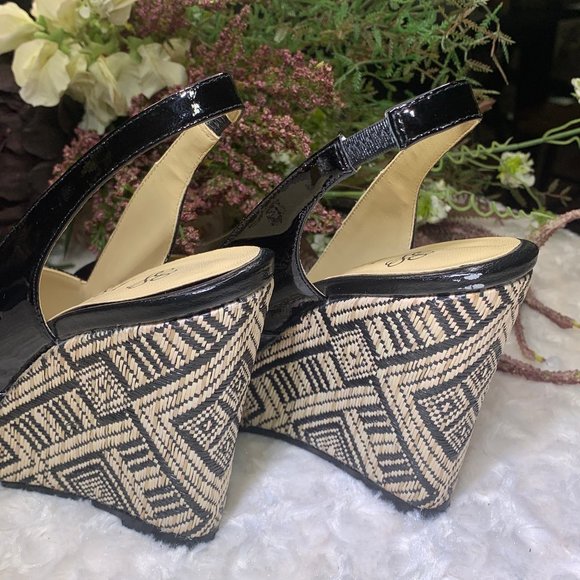 J. Renee Neely Slingback Wedge 8W NWT - Picture 7 of 9